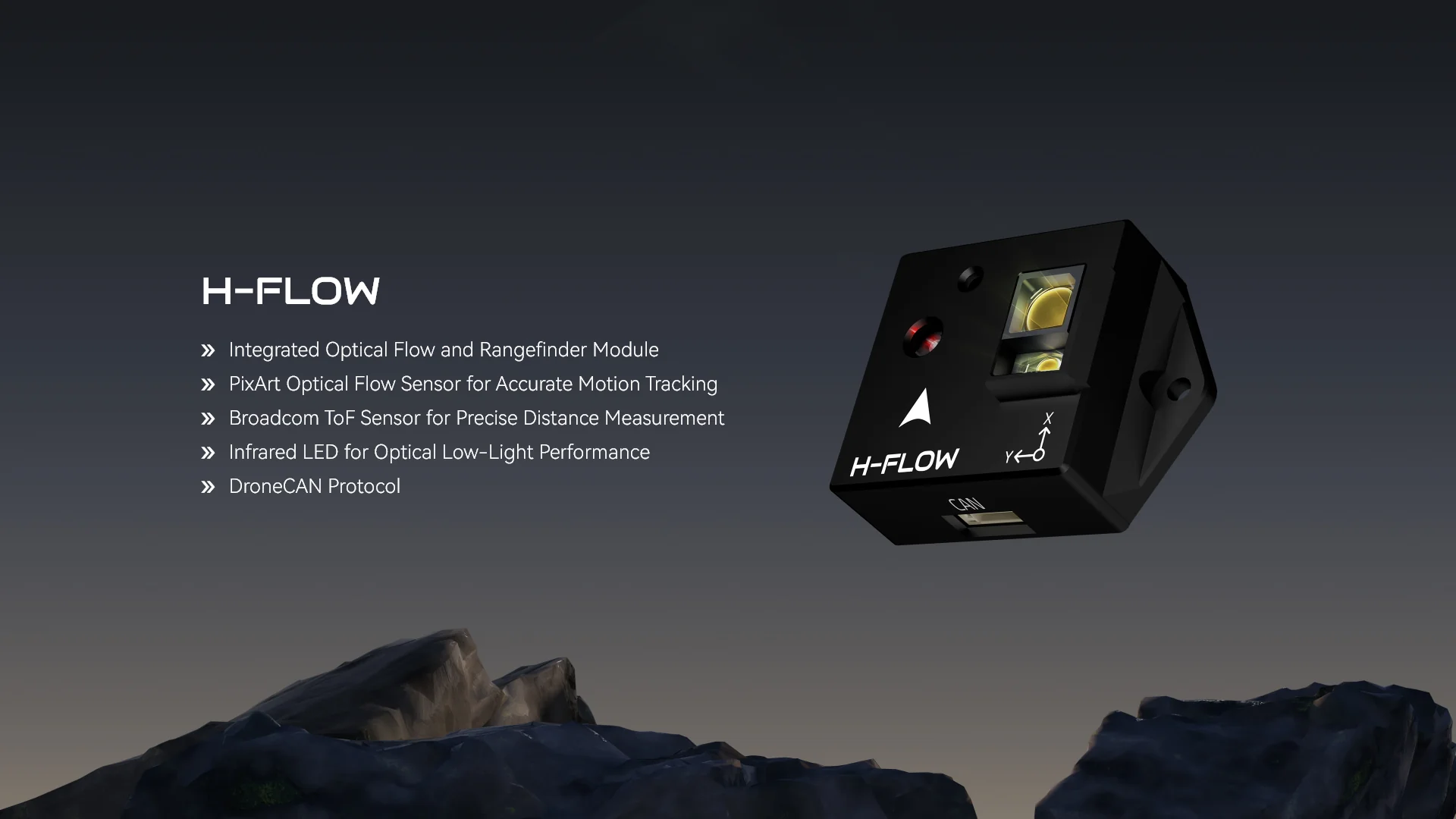 Holybro H-Flow Optical Flow And Sensor Module Pixart Broadcom Tof Infrared Led Integrated Rangefinder