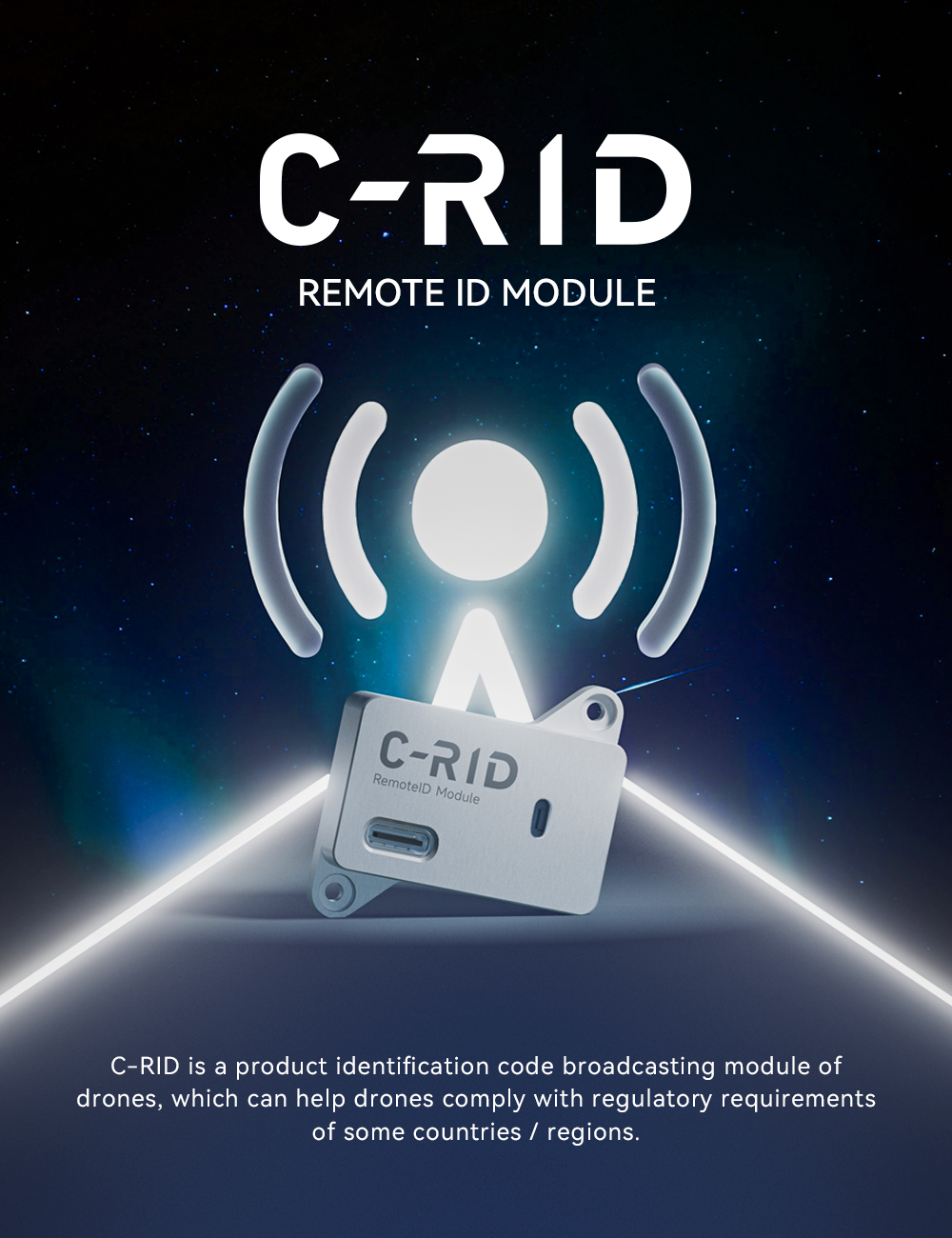 Cuav C-Rid Remote Id Drone Detector Identification Code Broadcasting Module Fcc Tracker