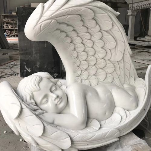 Polishing Surface White Marble Statue Sculpture Customized