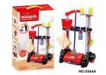 Cleaning Kit Trolley W / Working Vacuum Children's Play Toys Pretend Play Mop
