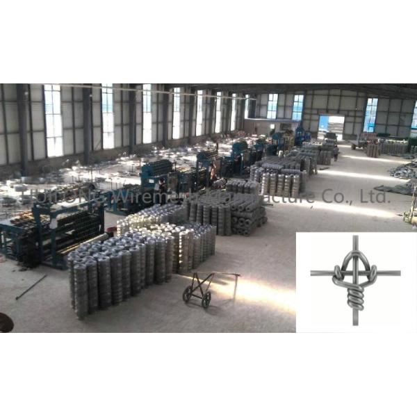 100m Heavy Zinc Coating Knotted Wire Mesh For Goat Horse Fencing