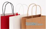 Wholesale custom logo luxury white gold printing coated paper shopping bag for