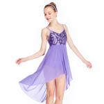 MiDee Elegant Cami Flora Sequins Lyrical Costumes Dance Dress Gentle High-Low