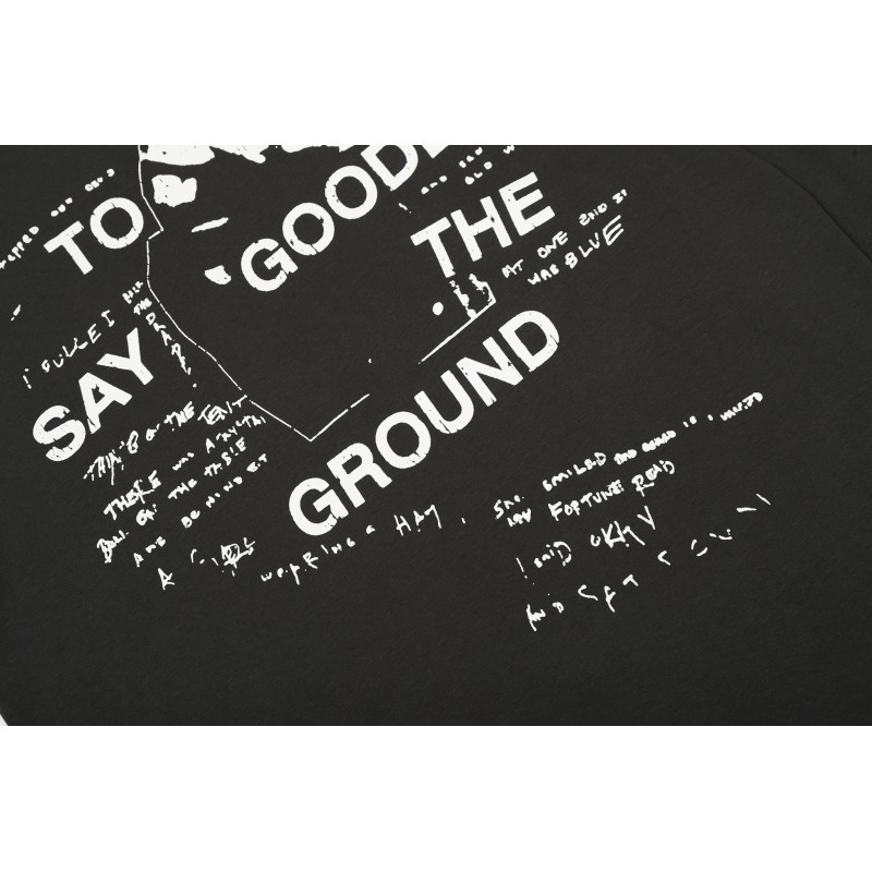 Factory Customized Cotton/Polyester 280g Washed Blank Vintage Breathable Rock Long Sleeve T-shirt Oversized Fit