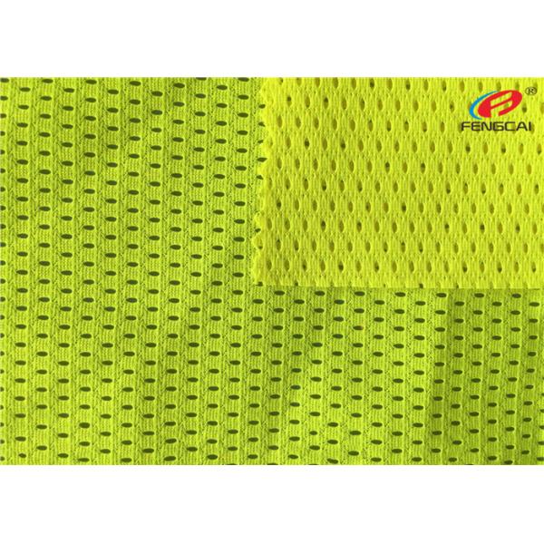 Warp Knitted EN471 Fluorescent Material Fabric Mesh Vest Reflective Material