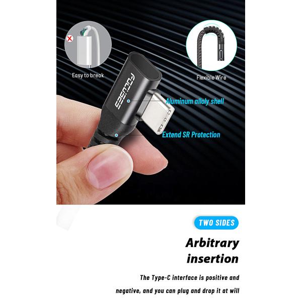 5A 100W USB C To Type-C Charging Cable For Data Transmission