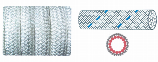 6mm-32mm Double Braided Polyester Rope Boat Mooring Rope Boat Sailing Rope