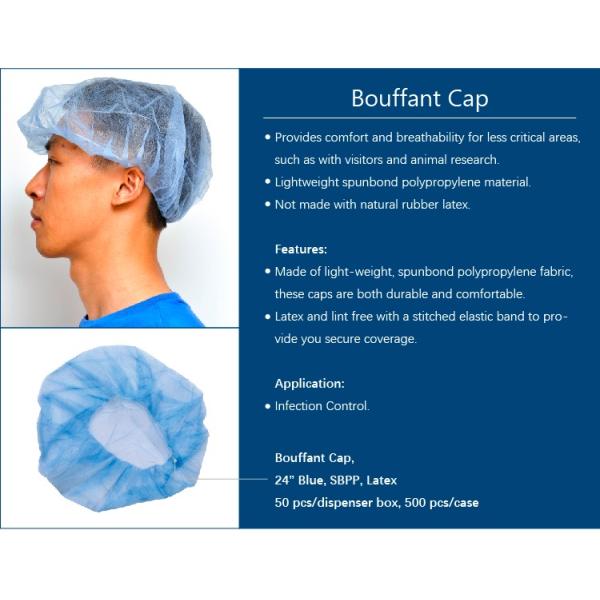 Fluid Resistant Clear Disposable Shower Caps Comfortable With Soft Material