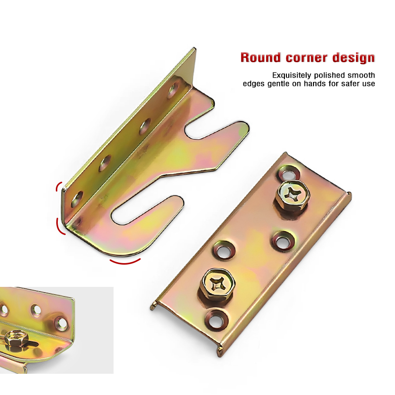 High Quality Multi-Functional Sectional Connector for Beds Sofas Iron Furniture Hardware Hinge for Bedroom Contemporary Design