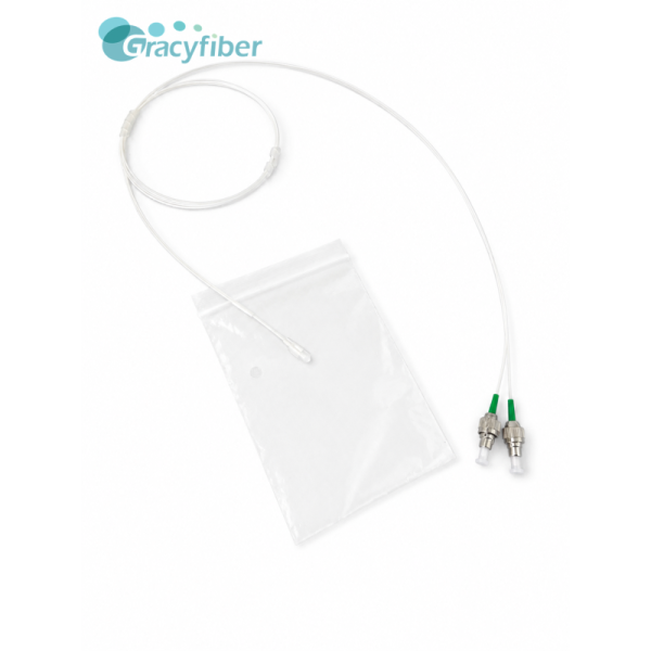 High-Precision 2-Channel Single/Multimode Fiber Array | 127/250μm Spacing, 0 Degree Flat Angle | Compact FA for Optical Transceivers