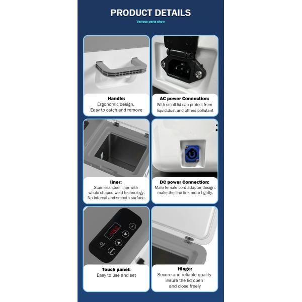 Under Table Portable Ultra Low Temp -45C Stirling Cooler with HE Refrigerant and Style