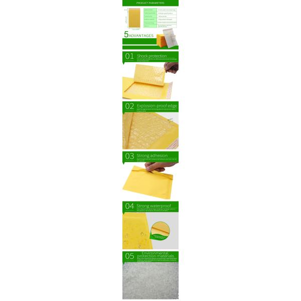 Shipping Packaging Mailer Bubble Kraft Bubble Mailing Envelopes with Eco-friendly Material