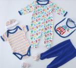 0 to 9 month seven pieces set rompers baby cotton clothing conjoined climb
