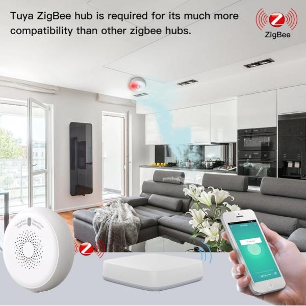 smart Zigbee gas leakage detector sensor tuya smart home security alarm system tuya app remote Sale