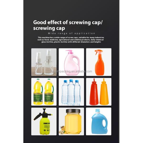 Desktop Beverage Bottle Screw Capper Round Bottle Cap System Screw Capping Machines