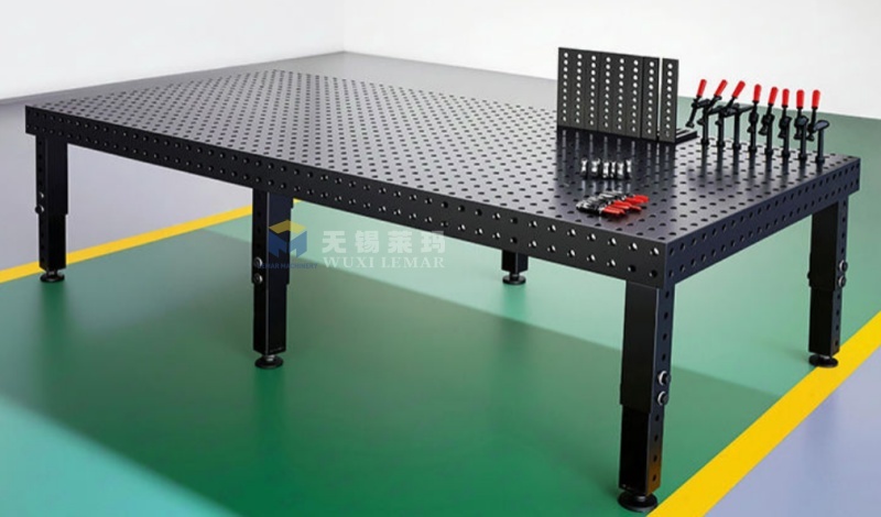D16 Modular Welding Table System with Interchangeable Fixtures and Positioning Pins