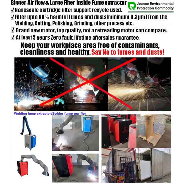 Portable Welding Fume Extractor with 2-3M Suction Arm