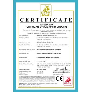 Leadtop Pharmaceutical Machinery Certifications