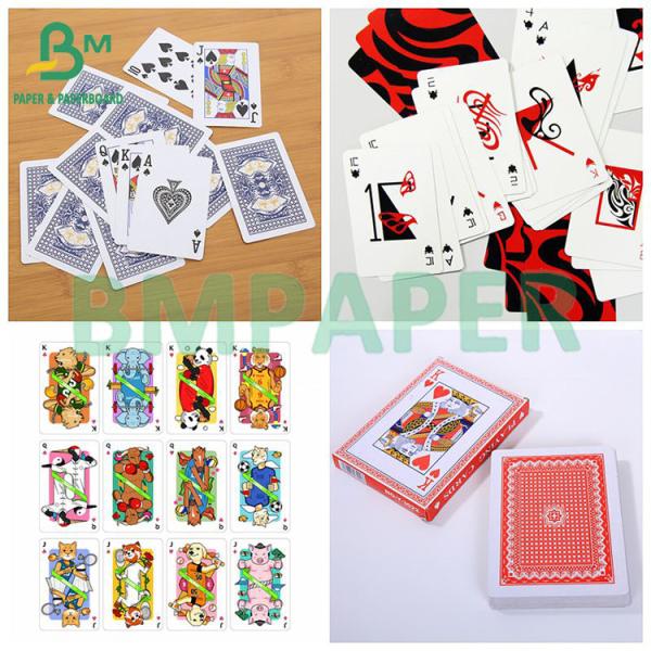 300gsm 330gsm Playing Card Black Core Double Side Glossy Board