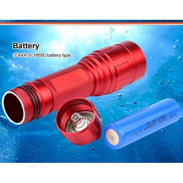 10 Watt High Power Led Flashlight Torch Light Aluminium Alloy Tactical Mini Bright Diving