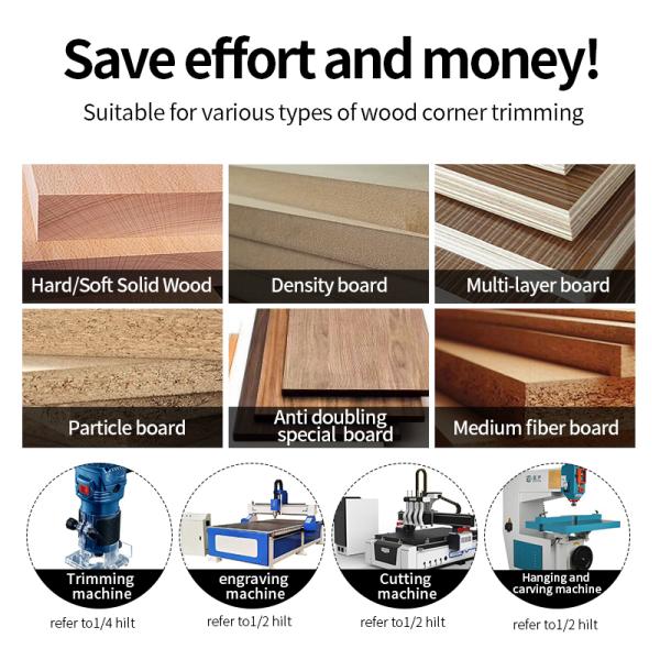 Wood MDF CNC Router Bit 6.35mm 12.7mm V Type Carbide End Mill