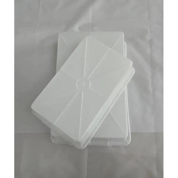 White Thickened Sorting Goods Large Rubber Basin Rectangular Supermarket Plastic White Basin
