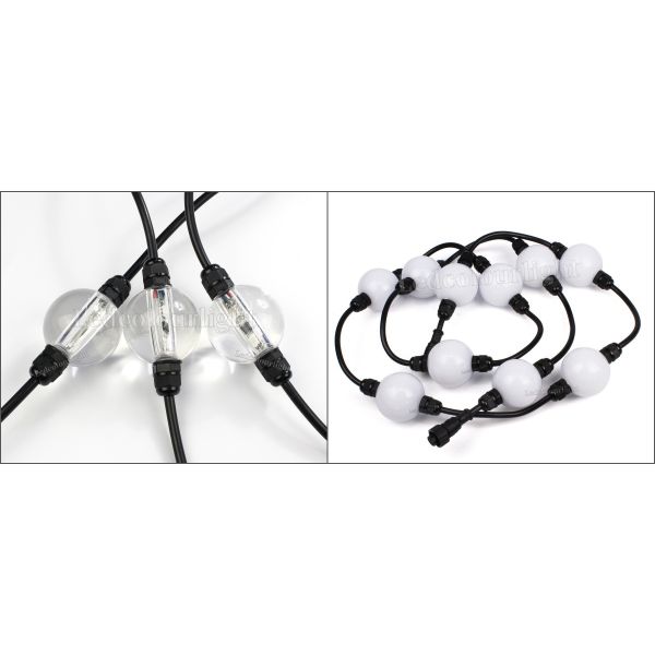 50mm Diameter DMX512 Controlled LED Pixel Ball Light with 360° Illumination