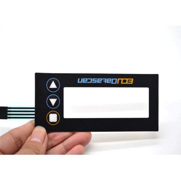 3 Embossed Button Metal Dome Membrane Switch With Clear Display Window