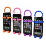 Durable Silicone Phone Accessories Human Shaped Silicone Mobile Phone Holder