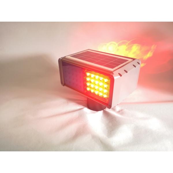 LED Barricade Warning Lights , Solar Powered Warning Strobe Lights
