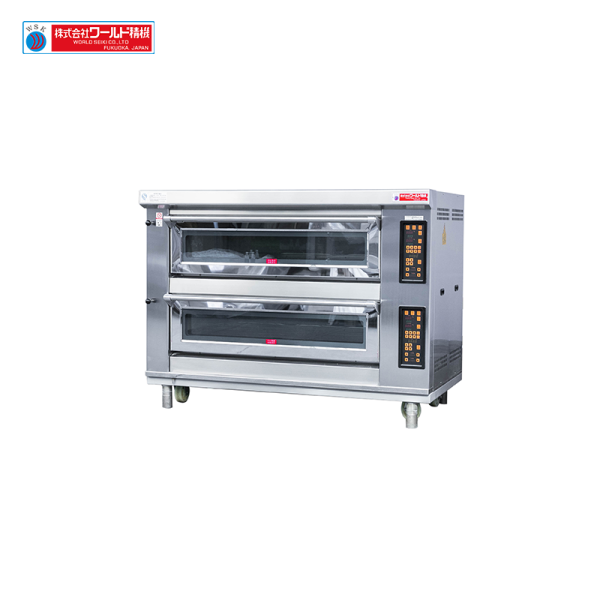 European style bread deck oven with large glass door