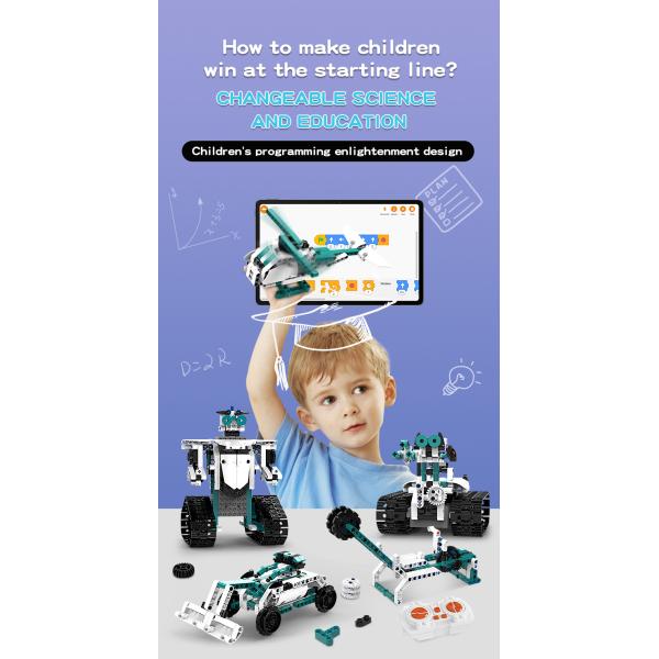 Multi-functional Steam Programming Educational Robot with Induction Remote Control