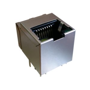 Buy cheap HFJV1-E2450-L15RL Vertical RJ45 Jack 10 / 100BASE-TX Magnetic Ethernet Connector product