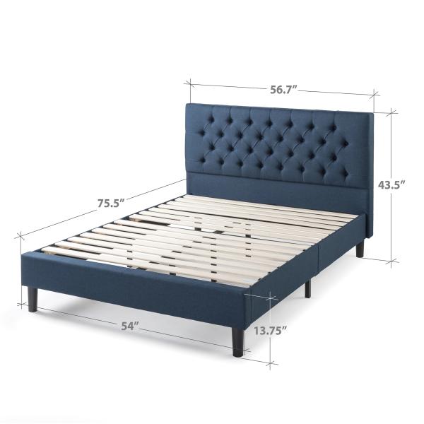 America Style Upholstered Platform Bed Cheap price Full Size High quality platform panel frame beds for Hotel Bedroom