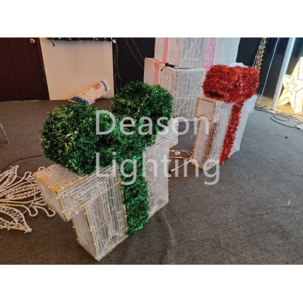 motif light christmas decoration gift box led