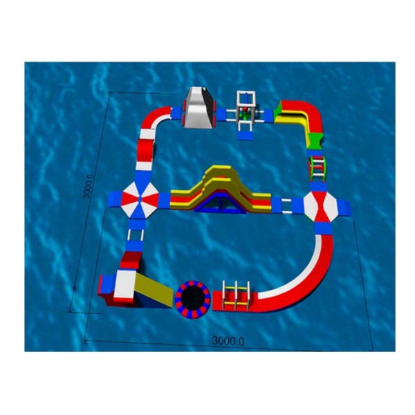 Personalized Fireproof Amazing Inflatable Water Park With CE Certificate