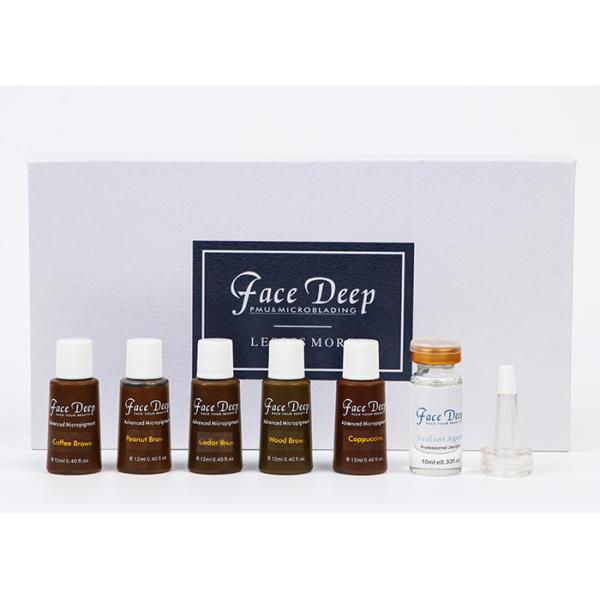 Face Deep 33 Colors Semi Permanent Makeup Pigments / Shading Tattoo Ink