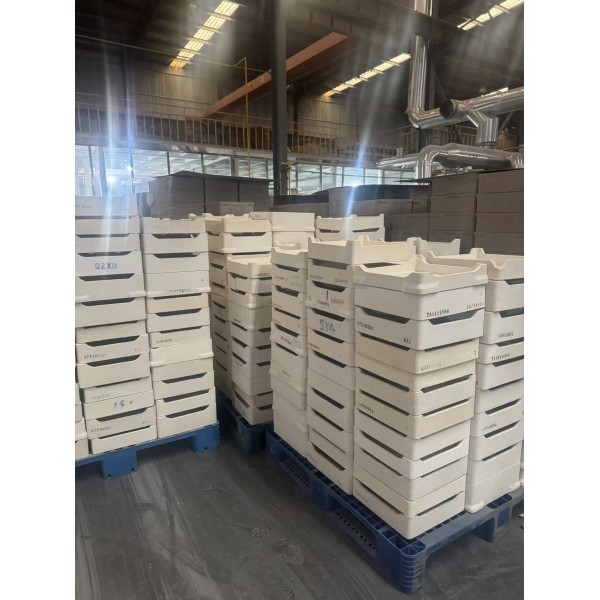 Excellent thermal shock resistance mullite sagger alumina silicate refractory kiln furniture consumable engineered ceramic firing component for