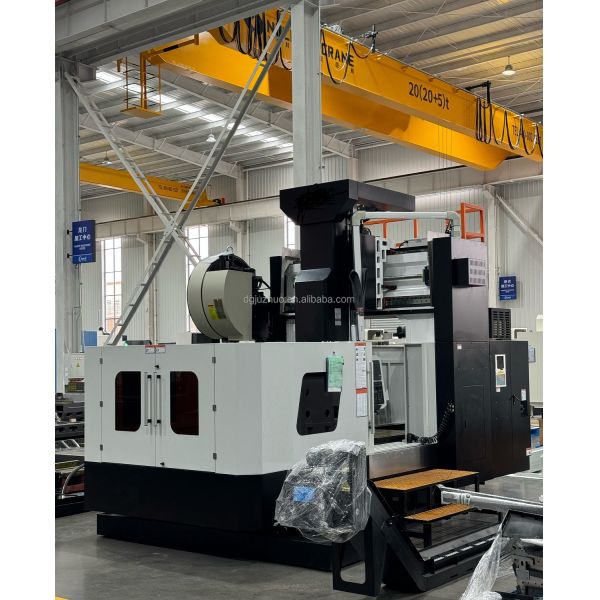 4 Axis Rotary Spindle VMC855 CNC Vertical Milling Machine Roller Guide BT40 Taper Belt Drive System