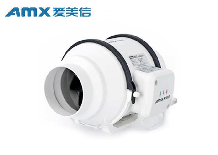 High Static Pressure 4 Inch Inline Duct Fan , Circular Exhaust Fan For Office
