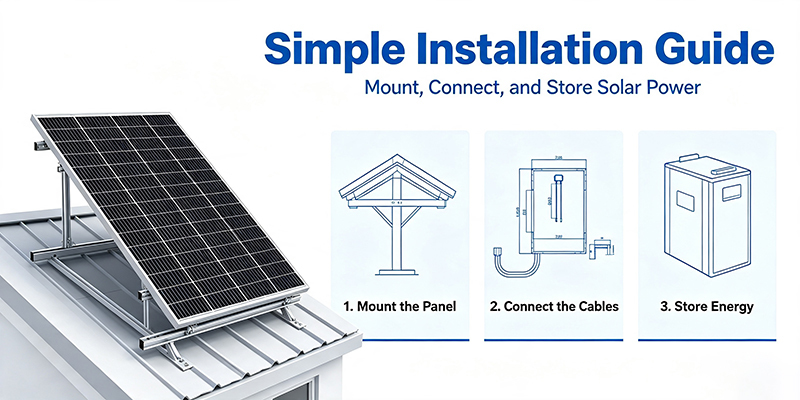 170W 66‑Cell 182mm Monocrystalline Solar Panel, Easy‑Mount Frame For Rooftop Shed Installation