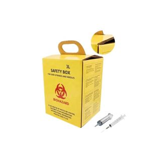 Buy cheap 3L Custom printing corrugated medical packaging Medical Sharps Box product