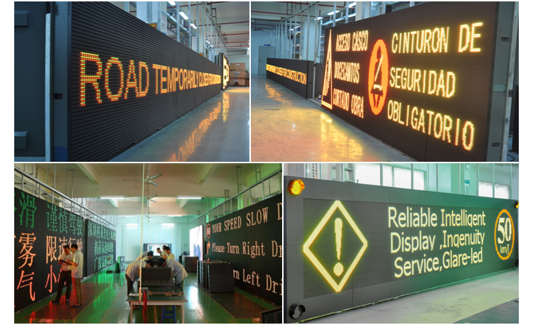 Full Color Ultra Brightness IP65 Waterproof 16mm Pixel Pitch VMS LED Display for Highway Roadxpressway