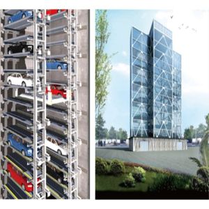 Buy cheap Traction Comb Automated Parking Tower 25 Levels Vertical Parking System from wholesalers