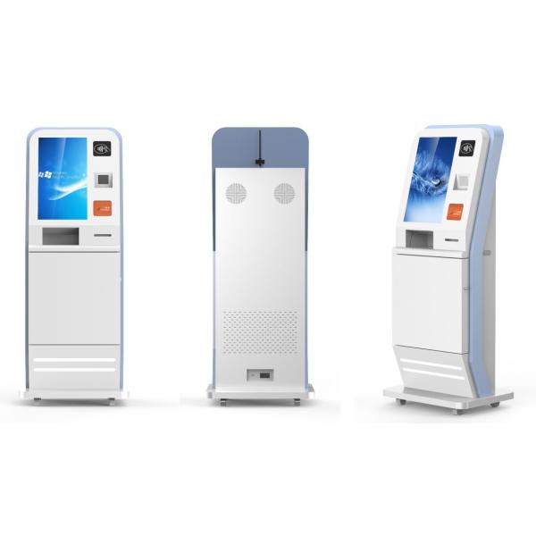 RFID Medical Card Reader Lab Reports Printer QR Scanner Credit Card Reader Self Service Kiosk For Hospital