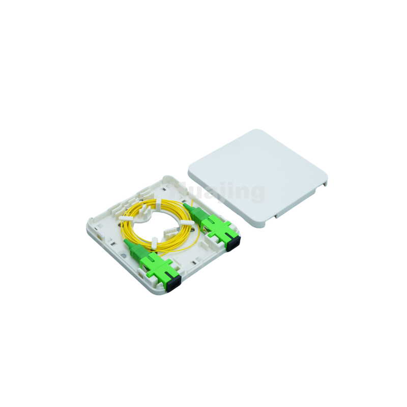 ABS Fire Retardant FTTH Box Optical Fiber Panel with 2SC / 2LC Adapter Interface