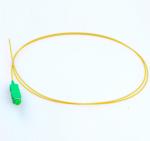 SC/APC SM simplex 0.9mm Fiber Optic Pigtail yellow color PVC outer cable jacket