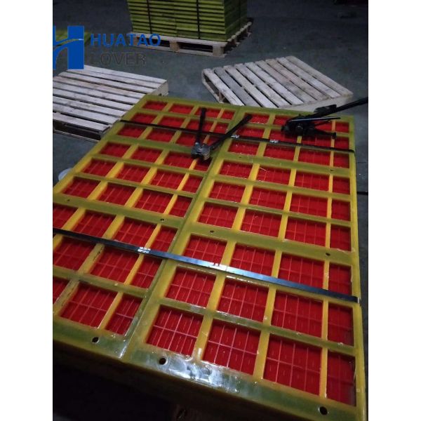 305mm Width Modular Polyurethane Dewatering Screen Panel with Self-Relieving Apertures for Sand