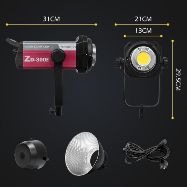 Large spotlight 300w fill light can be matched with a soft box, suitable for studio photography