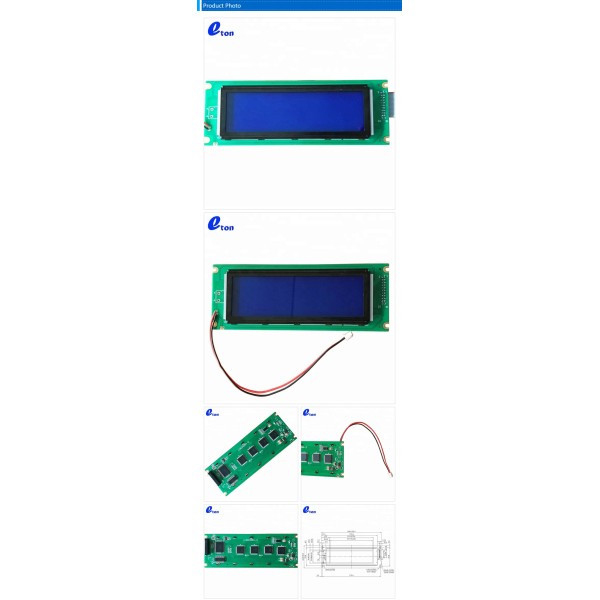 Custom 240x64 Lcd Display 24064 RA6963 Graphic Lcd Module